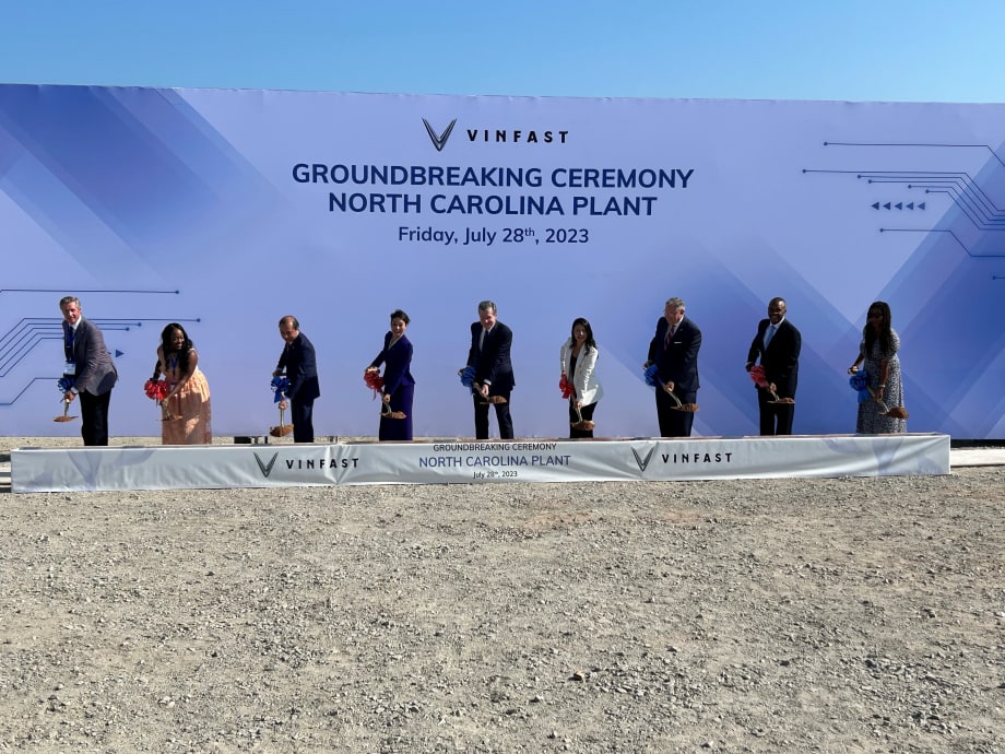 VinFast Breaks Ground for its EV Manufacturing Plant in North Carolina