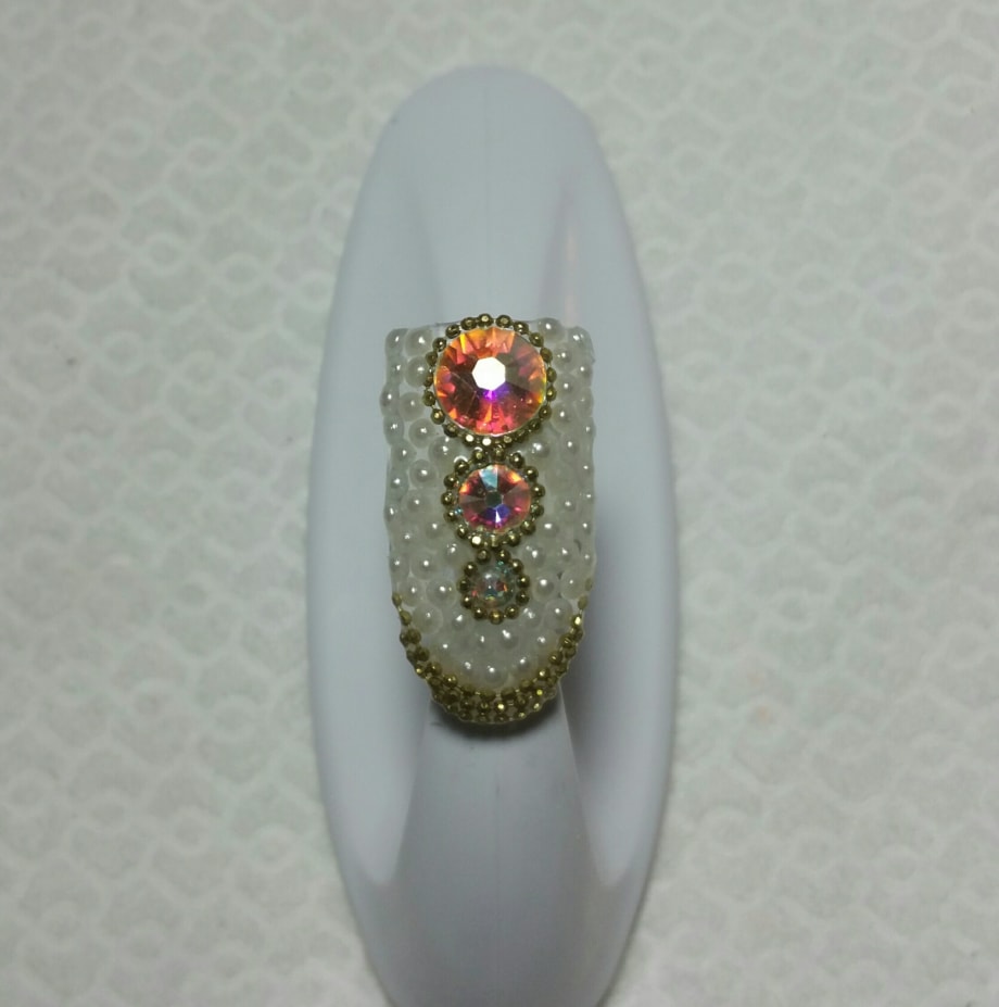 Wedding Day Bling Nail Art