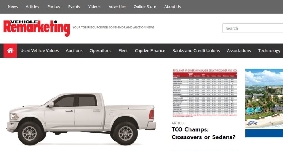 VehicleRemarket.com Overhaul Adds Topics