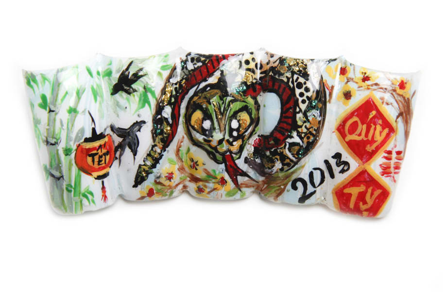 Nail Art Celebrating the Year of the Snake