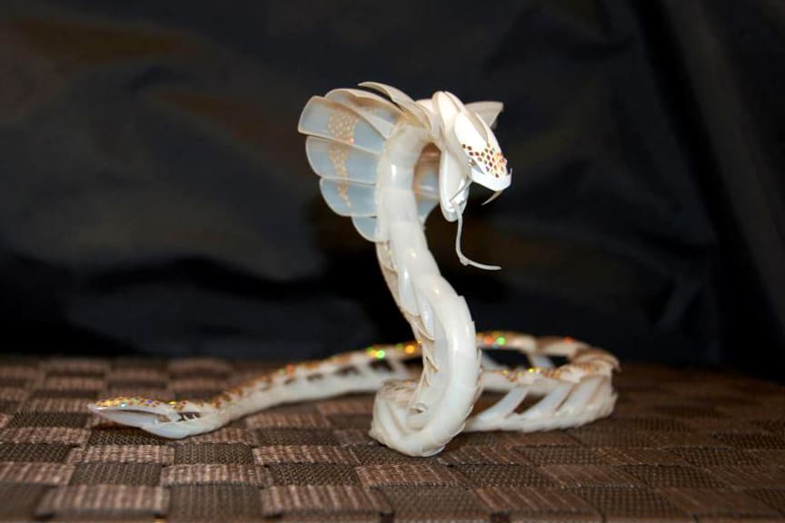 Nail Art Celebrating the Year of the Snake