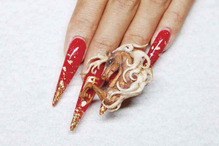 Nail Art Celebrating the Year of the Horse