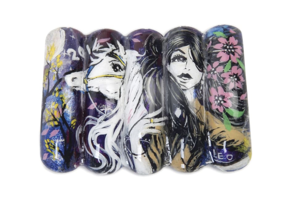 Nail Art Celebrating the Year of the Horse