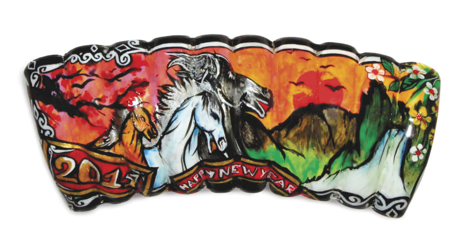 Nail Art Celebrating the Year of the Horse