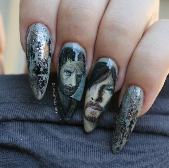 The Walking Dead Nail Art
