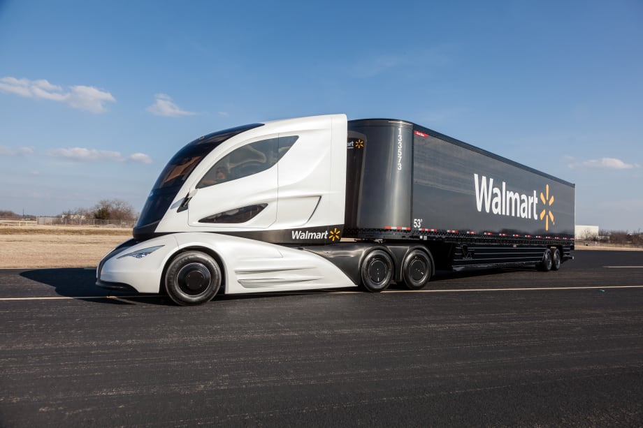 Walmart Shows Off Futuristic Tractor-Trailer