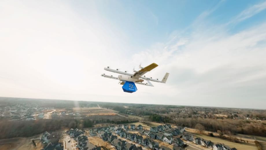 Walmart delivery drones.