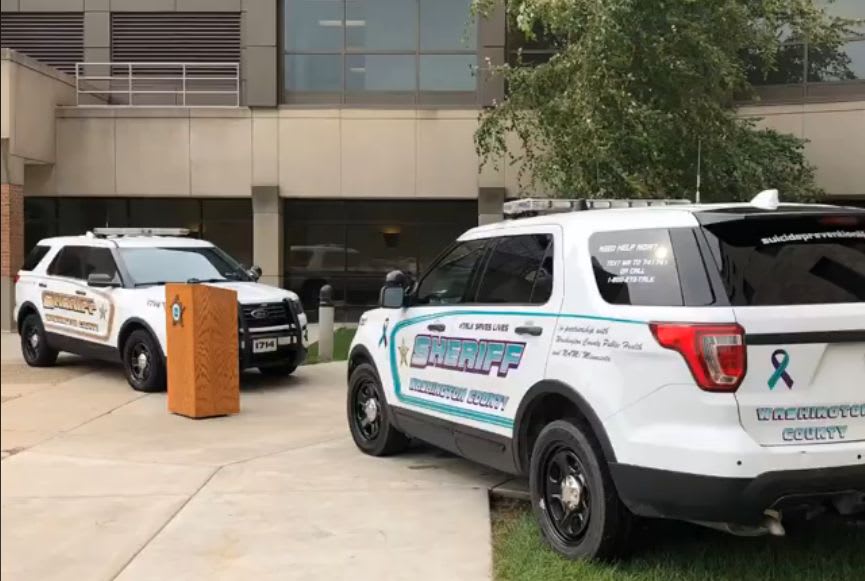 Minn. Sheriff Reveals Suicide Awareness Patrol Car