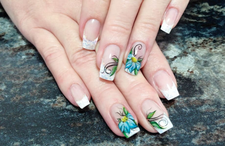 Beginner Nail Art with Watercolor Paint