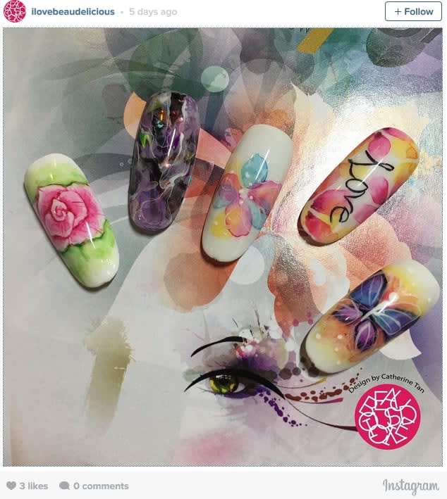 Watercolor Nail Art