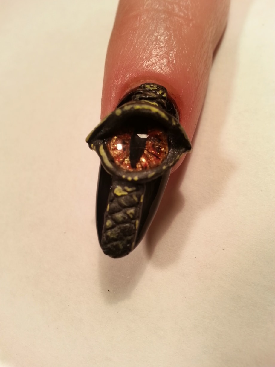 Godzilla's Eye Nail Art Tutorial