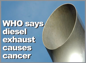 World Health Organization Says Diesel Exhaust Causes Cancer