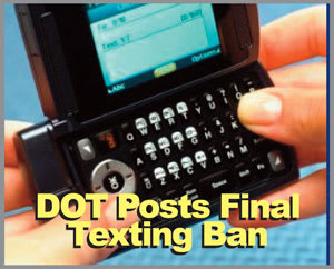 FMCSA Posts Ban on Texting While Driving