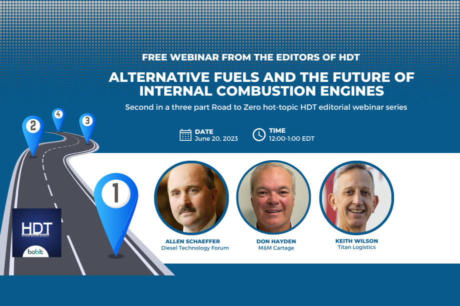 HDT ‘Road to Zero’ Webinar to Explore Alternative Fuels, ICE Engines