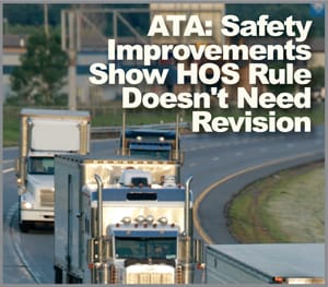 Safety Improvements Show HOS Rule Does Not Need Revision, ATA Says