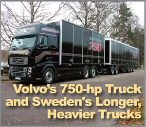 Volvo's 750-Horsepower Truck and Sweden's Longer, Heavier Trucks