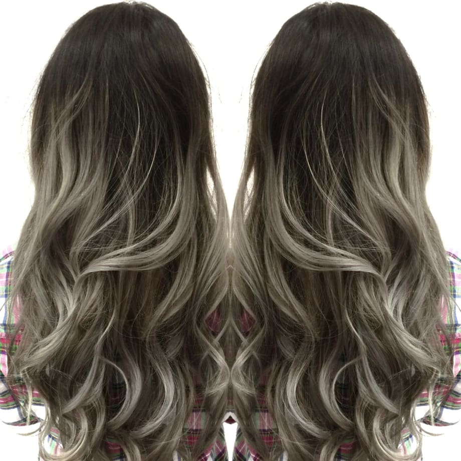 TRANSFORMATION: Stand Out Gray Ombre