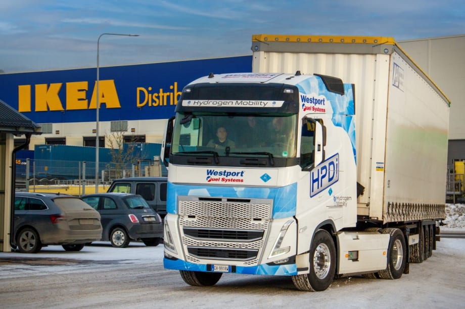 Westport Demonstrates Hydrogen Engine Technology in Sweden