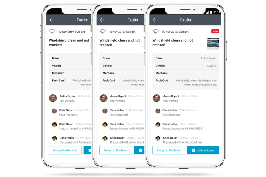 Whip Around App Manages Vehicle Faults