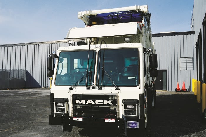 Driving Mack’s Low-Ride Refuse Hauler