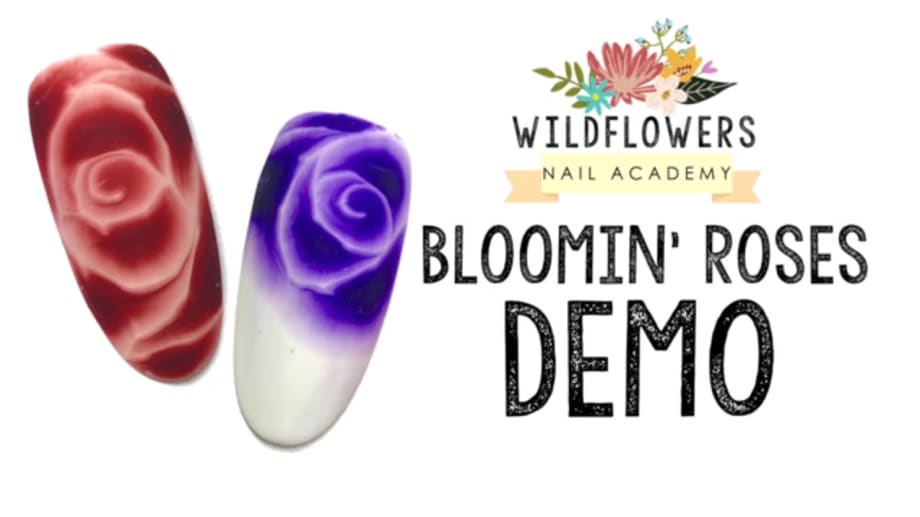 Wildflowers Nails Bloomin' Roses Nail Art