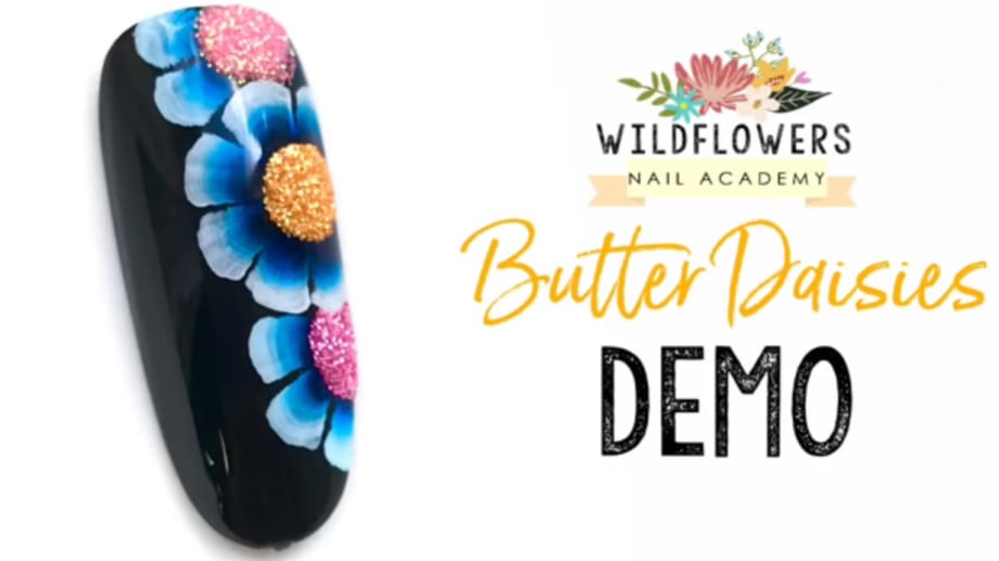 Wildflowers Butter Daisy Nail Art Demo