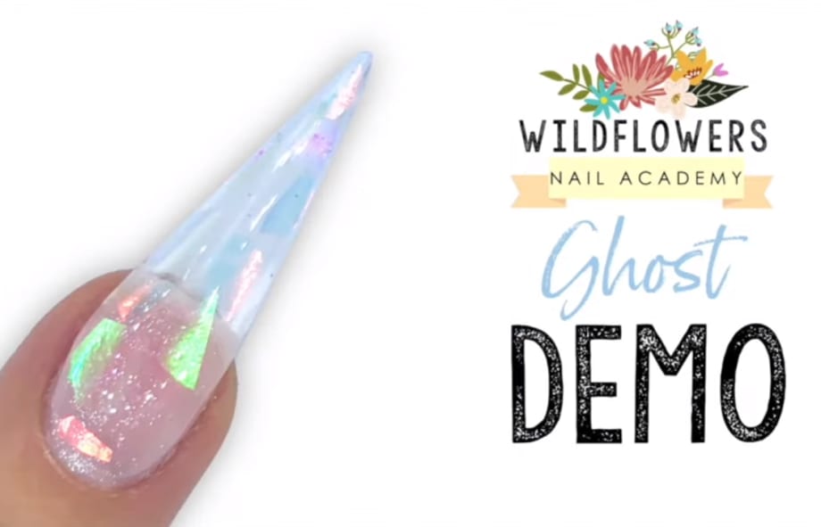 Ghost Glitter Nail Art Tutorial