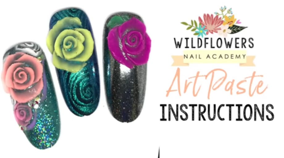How to Use Wildflowers Nails Art Paste