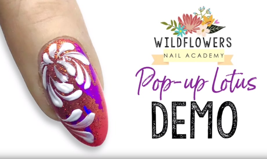 Pop-up Lotus Nail Art Tutorial