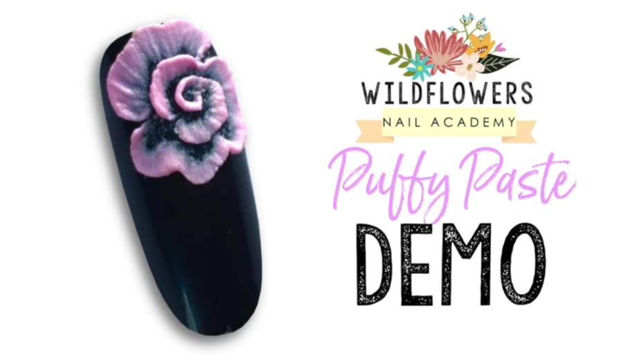 Wildflowers Puffy Paste 3-D Roses