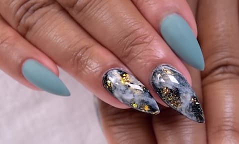 Scandinavian Winter Night Nail Art Tutorial