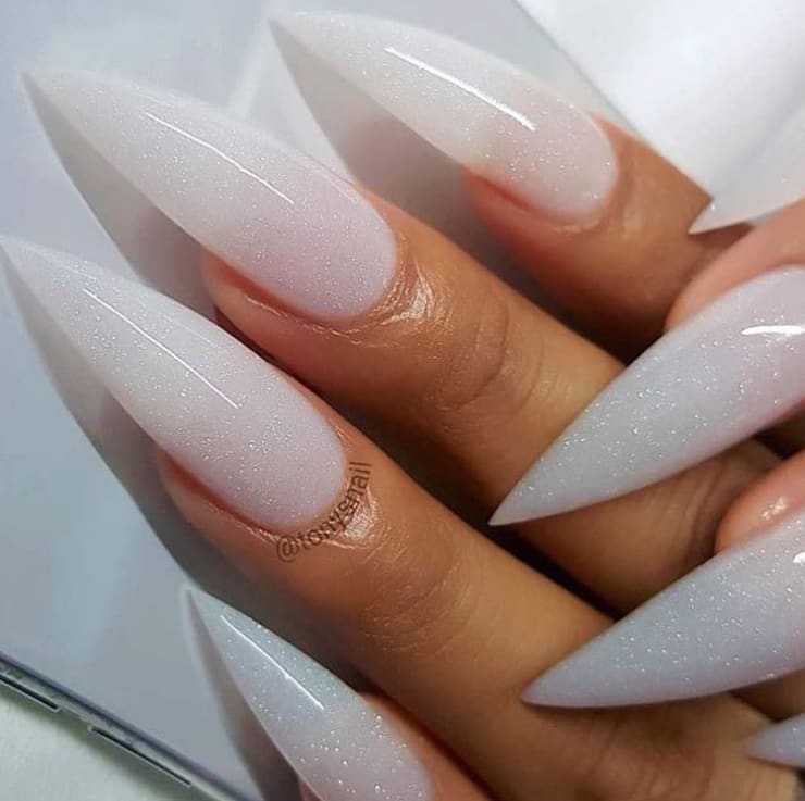 Winter White Nails for the Winter Solstice