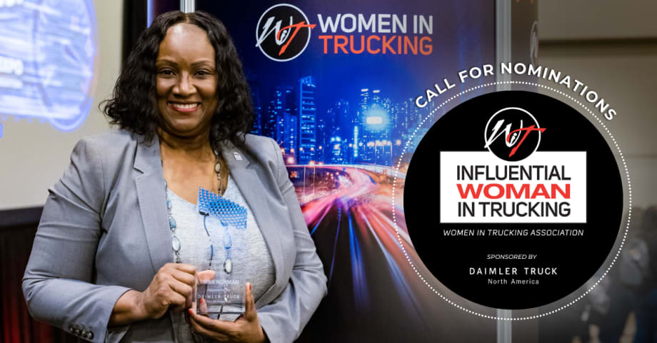 Nominations Open for Influential Woman in Trucking Award