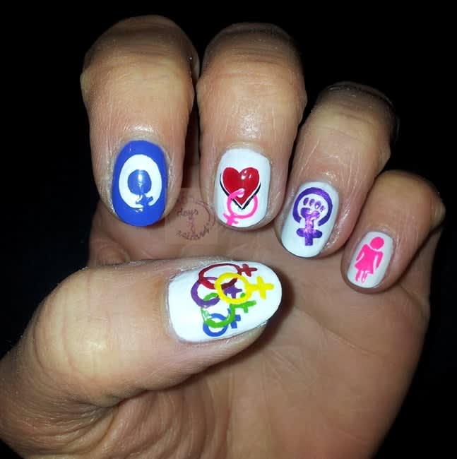 Nail Art for International Women's Day
