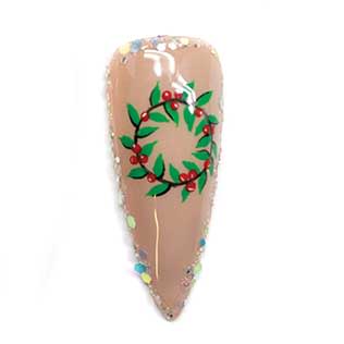 Nail Art Studio: Yuletide Wreath