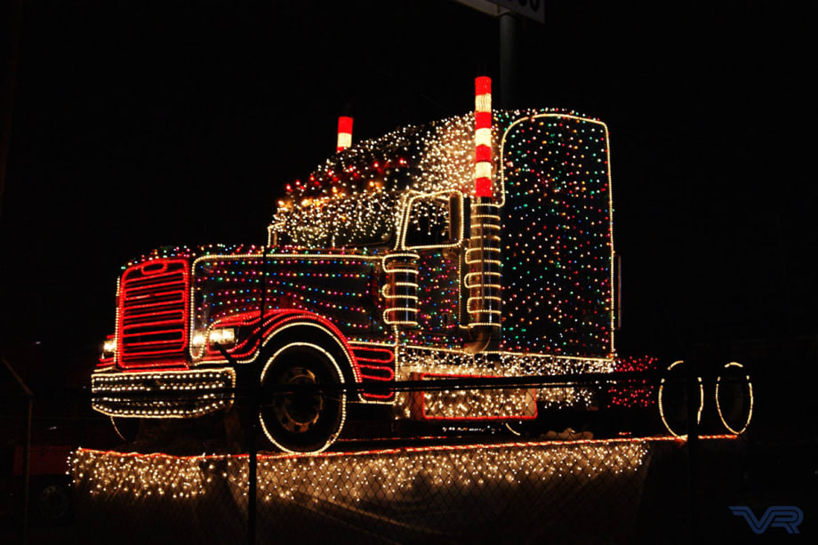 Truckers Help Santa Deliver Christmas