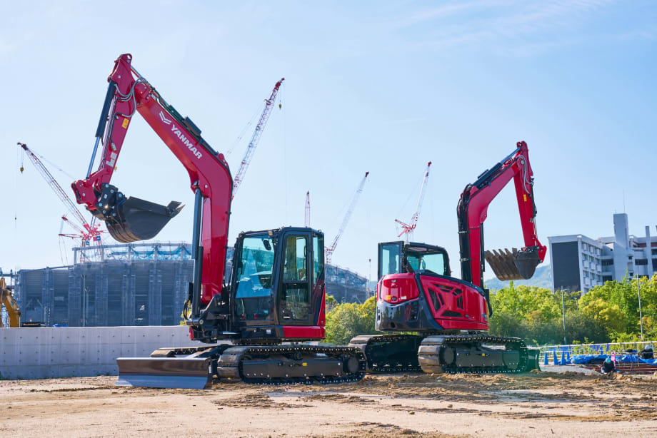 New Yanmar ViO80-7 and SV100-7 Mini Excavators Bring More Power, Serviceability, Comfort