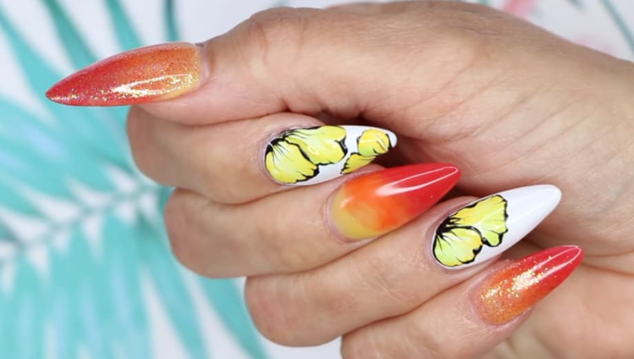 Young Nails Vlog #122:Tequila Sunrise Nails