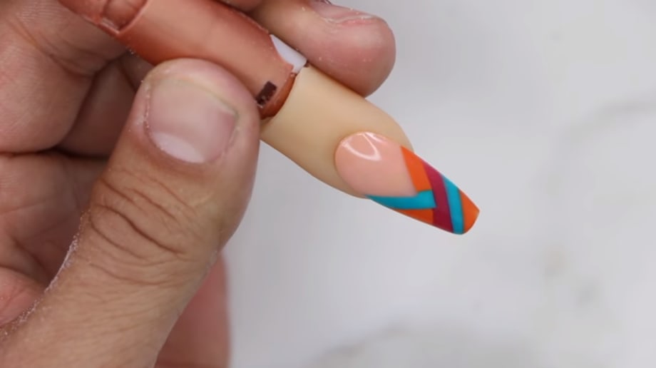 Young Nails VLog #43: Diagonal Weave Line Nail Art