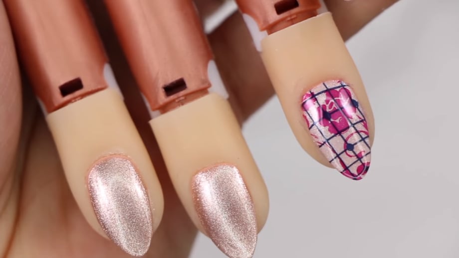 Young Nails VLog #51: The Accent Lace Rose Gold Nails