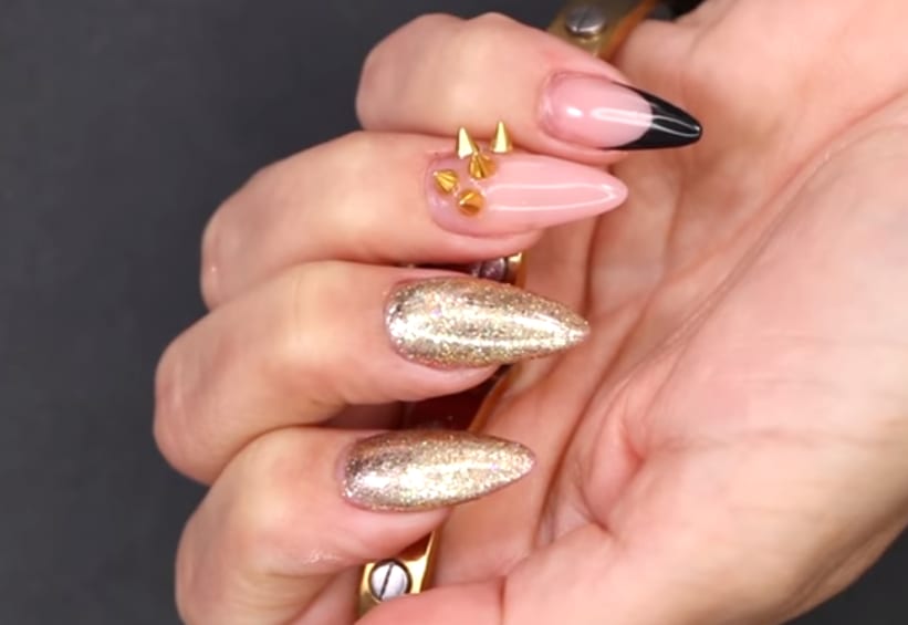 Young Nails Vlog #89: The Studded Glitter New Year's Nails