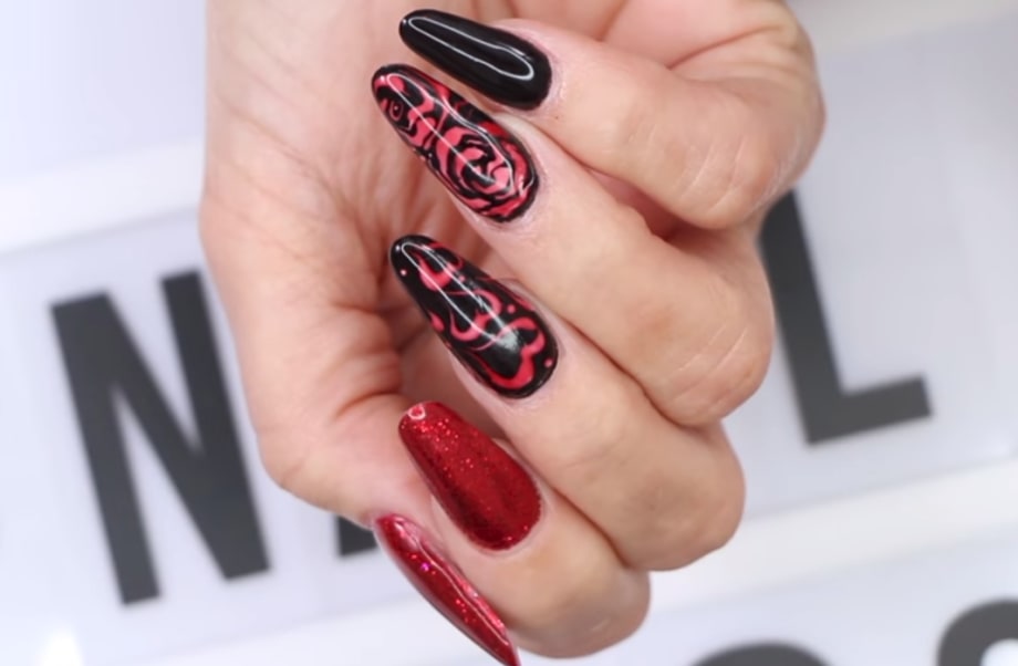 Young Nails Vlog #98: Red Romance Nails