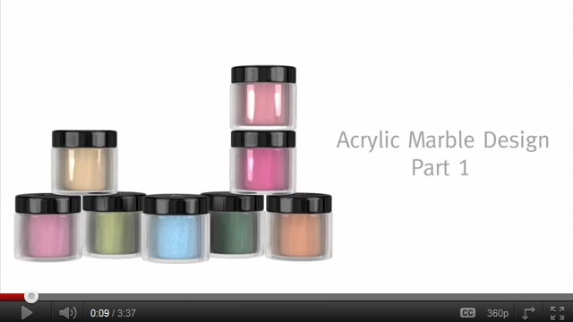 Young Nails' Acrylic Marble Design. Part 1 of 2
