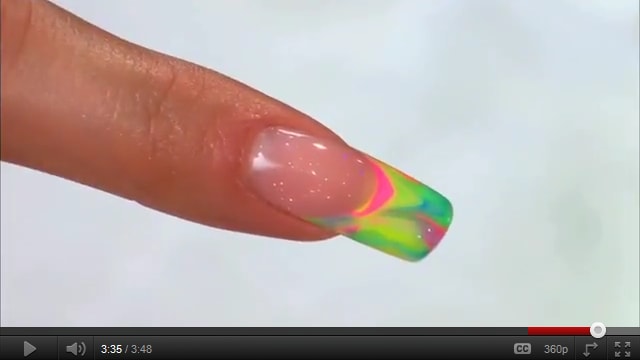 Young Nails' Acrylic Marble Design. Part 2 of 2