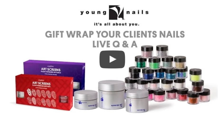 Young Nails Live: Gift Wrap Your Clients' Nails with Synergy Gel