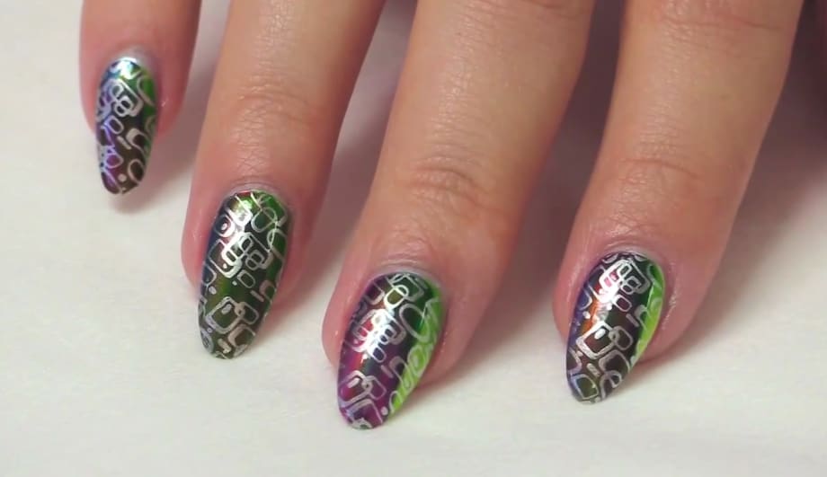 Caption Nail Polish: Art Screens Design 1