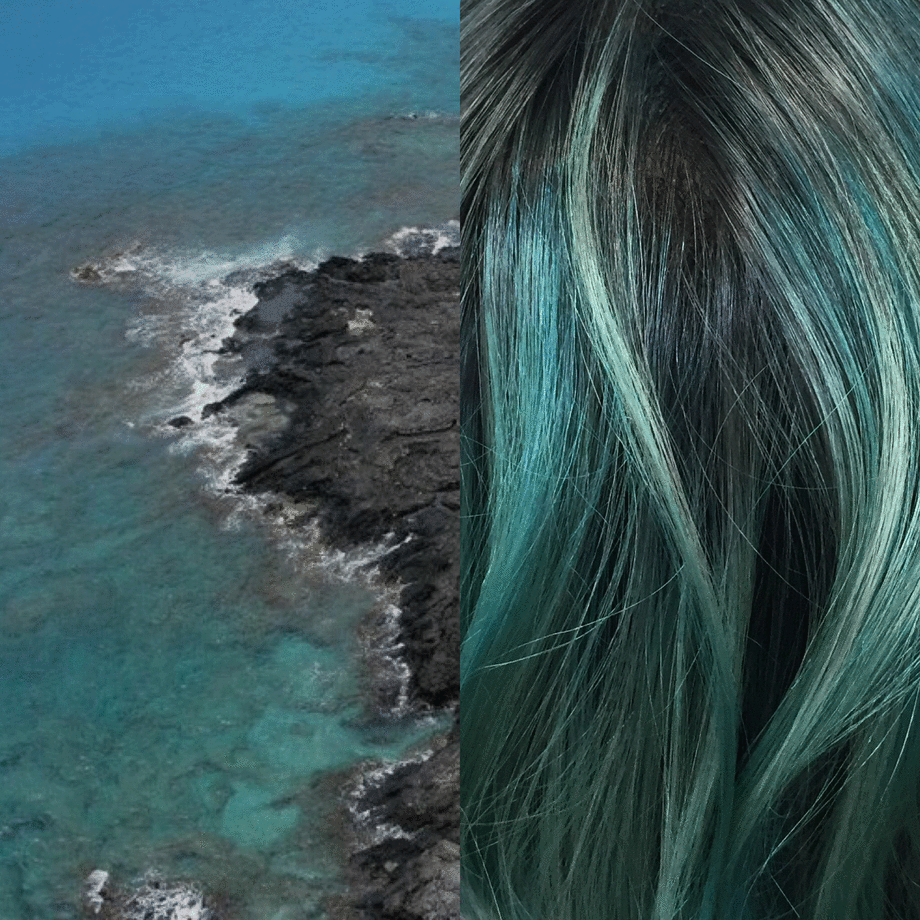 Dimensional Red To Hawaii Blue