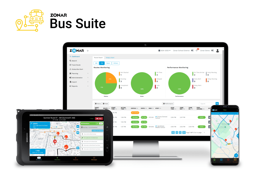 Zonar Acquires ez enRoute, Launches Bus Suite