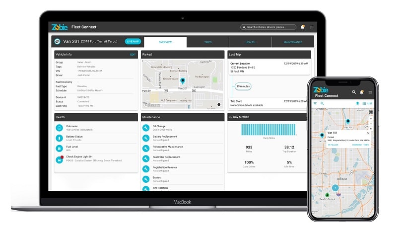 Zubie Launches New Web App Home Page, Map Features 