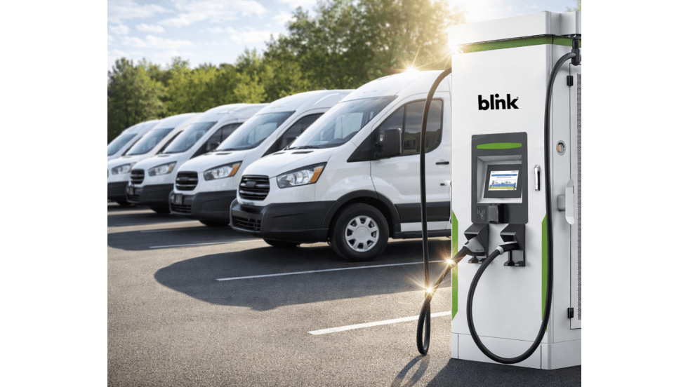 Electric Vehicles at a Blink Charger